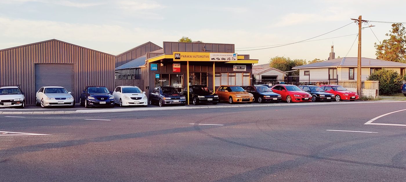 The Parakai Automotive workshop from the street